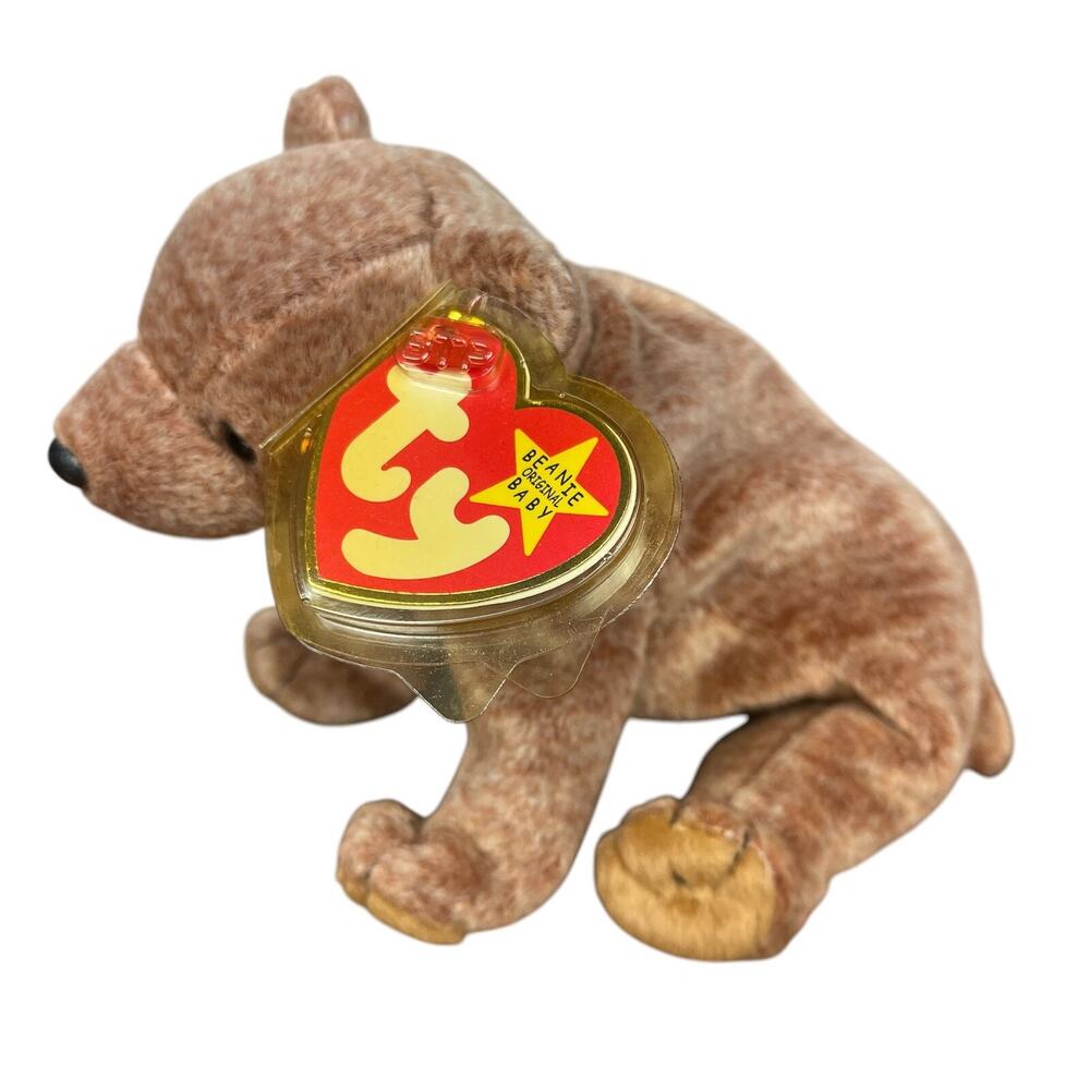 TY Beanie Baby - PECAN the Gold Bear (5.5 inch) - NWT Stuffed Animal Toy New - Picture 4 of 6